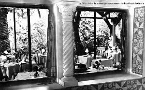 ALGER - HOTEL SAINT-GEORGE - RESTAURANT ET JARDIN - VUE DE LA GALERIE